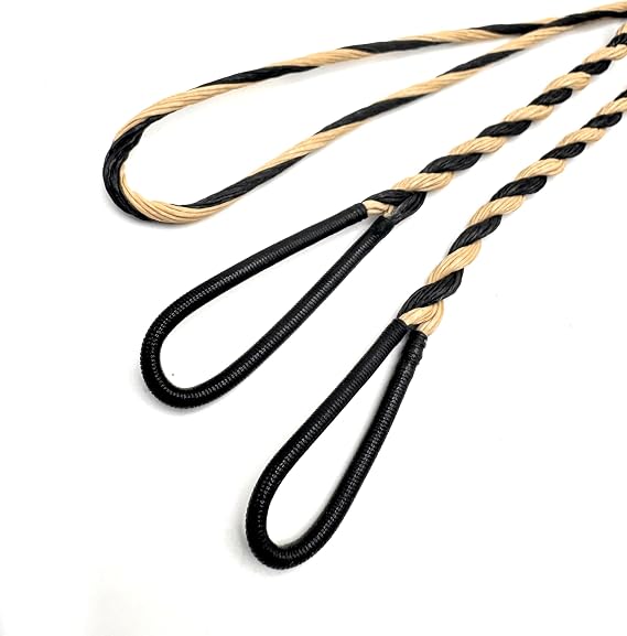 Flemish Twist B55 Bowstring with Enduraloop Served Loop Recurve Replacement Bowstring Handcrafted from Dacron for Smooth, Quiet, and Reliable Performance