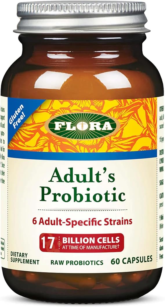 FloraHealth Adult's Probiotic, 6 Strains, 17 Billion CFU, 60 Veg Caps