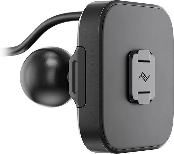 Peak Design Mobile Ball Mount Adapter, Locking, Qi2 Charging, Magnetic Mounting Technology, Works with 1" Ball-and-Socket Phone Mount for Car, Truck, Motorcycle, Boat and More