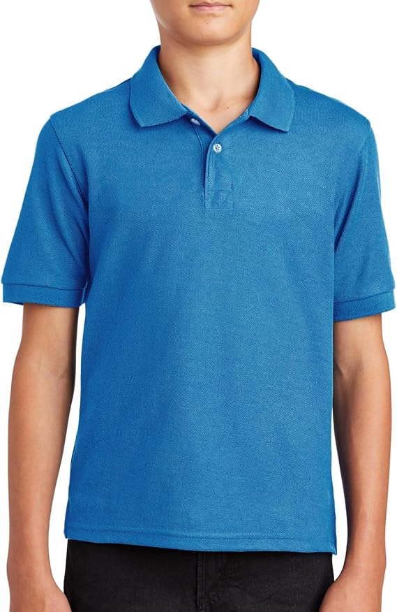 Boys Girls Short Sleeve Pique Polo Shirt School Uniform Shirts Kids Golf Polo Sports Athletic Performance Summer