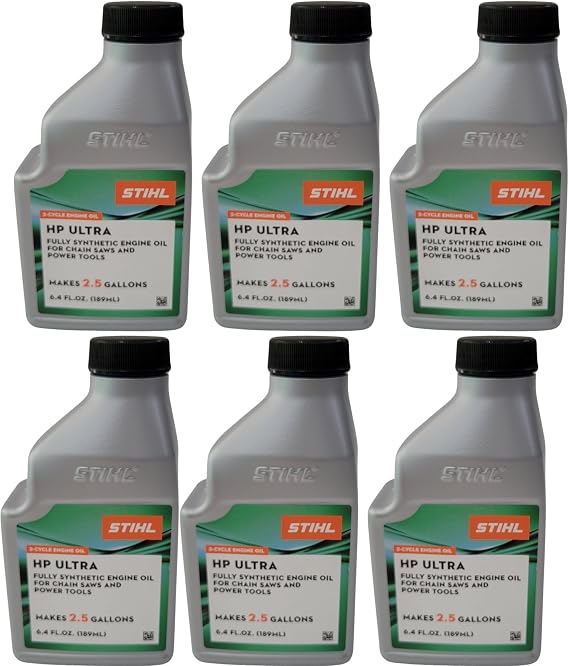 STIHL 0781 313 8010 6.4 Ounce High Performance Ultra 2 Cycle Engine Oil, 6 Pack