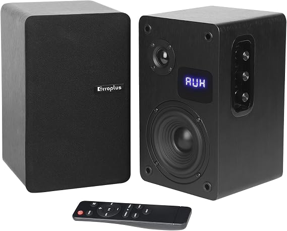 Powered Bookshelf Speakers for Turntable Vinyl Record Player