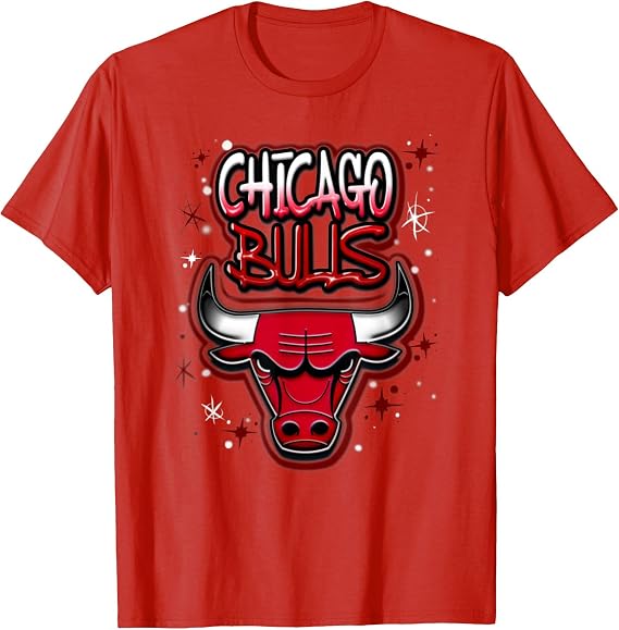NBA Chicago Bulls Airbrush Logo T-Shirt