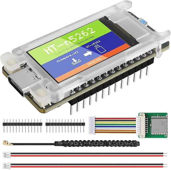 Mesh Node T114 Development Board V2 with External GPS Set, nRF52840 SX1262 TFT Display Module Support LoRa Bluetooth 5.0 GPS Solar Panel Power Supply for Meshtastic Arduino LoRawan IOT (915 MHz)