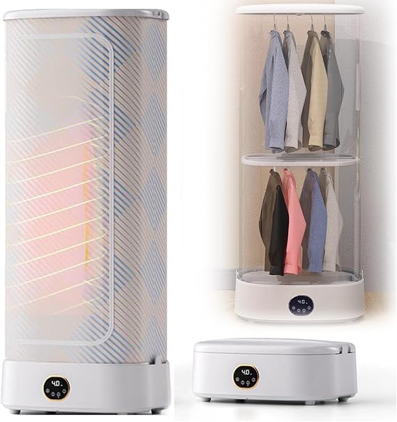Portable Clothes Dryer for Apartments, Foldable Dryer with Drying Bag, Compact Dryer for Travel, RV, Home for Delicate Garments, Underwear, Baby Clothes