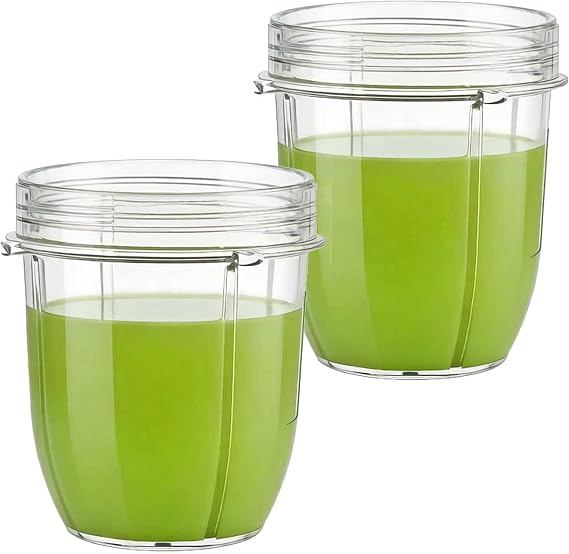 2 Replacement Parts 12oz cups For Auto-iQ Ninja cups BL480/BL480D/481/482/487A/488W/490/491/492/492W/640/642/642W/642Z/680A/682BN400, BN400C, BN401, BN401C,CL401A, CL405CO/ BN750, BN750C, BN751 (2)