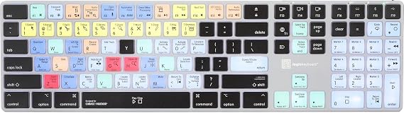 Logickeyboard Titan Wireless Backlit Keyboard for Cubase and Nuendo - Mac