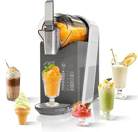 IKT Slushie Machine 6 Preset Programs Self Clean for Home 50 oz Frozen Drink Maker with Rapid Cooling with RapidChill Technology, 5 Preset Programs,