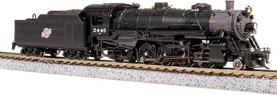 Broadway Limited 7854 USRA Light Mikado, CNW 2445, Paragon4 Sound/DC/DCC, N Scale