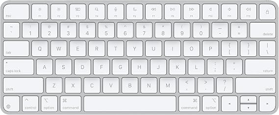 Apple Magic Keyboard: Bluetooth, şarj edilebilir. Mac, iPad ve iPhone ile çalışır; Amerikan İngilizcesi, Gümüş Rengi (Lightning)