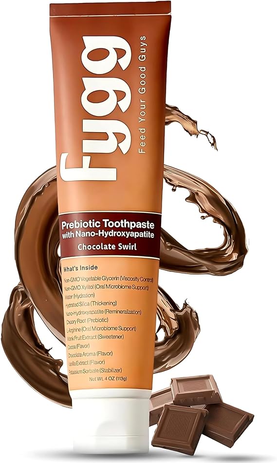 Fygg Nano Hydroxyapatite Toothpaste, Chocolate Swirl, 4 Oz