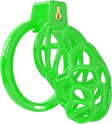 Mens Fitness Protective Training Cage - Resin Material - Stress Relief - Lightweight and Breathable - Enhanced Comfort - A342 Green, L