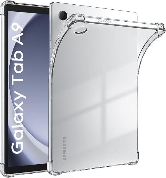Babilden Samsung Galaxy Tab A9 X110/Galaxy Tab A11 Tablet Kılıf Şeffaf Silikon Arka Kapak