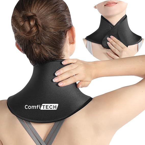 ComfiTECH Neck Ice Pack Wrap Gel, Cervical Cold Relief, M, 1 Pack