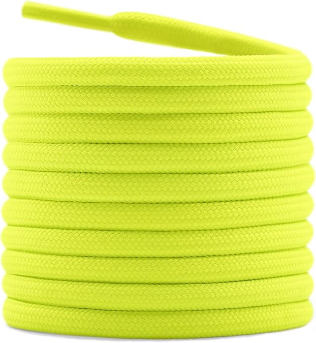 DELELE Hiking Shoe Laces for Boots, 2 Pairs Round Boot Laces Heavy Duty