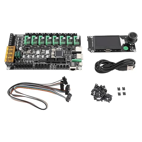 MKS Monster8 V2 32 Bit Control Board Upgraded Safety Circuits 8 Axes Control DIY Support Multiple Functions LCD Graphic Display Screen for Voron 2.4 Ender 3 Series 3D Printers