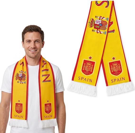 Soccer National Team Scarves, Soccer Fans Souvenir Double Side Flag Print Scarf for 2026 World Cup Cheering Team