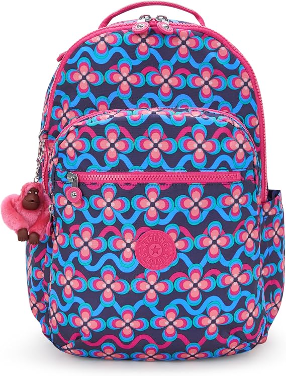 Kipling Women's Seoul 15" Laptop Backpack, Durable, Roomy with Padded Shoulder Straps, Built-In Protective Sleeve