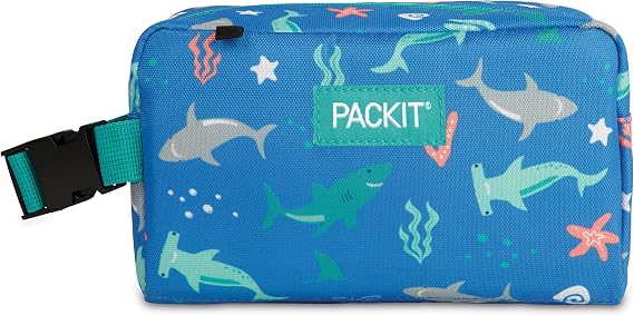PackIt Freezable Snack Box, Sea Shark