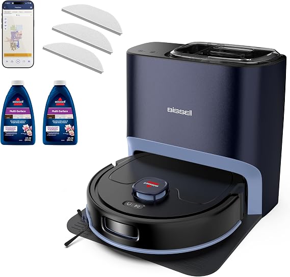 Bissell FlexClean FurForce Robot Vac & Mop, LiDAR Navigation, HEPA, 4270L
