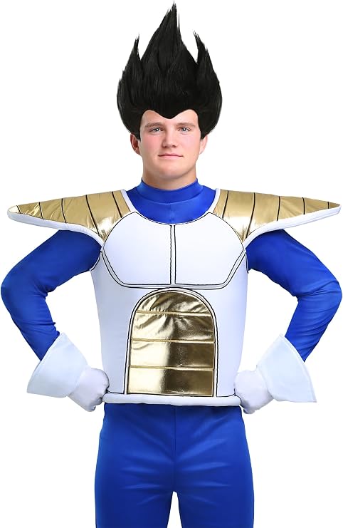 Fun Costumes Adult Dragon Ball Z Saiyan Armor Accessory, Akira Toriyama?s Classic Anime Series Dragon Ball Z Vegeta Armor Small