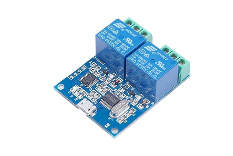 2-Channel Micro USB Relay Module USB Smart Control Switch