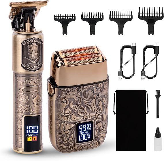 Ufree Foil Shaver and Beard Hair Trimmer Set, Men Electric Razor,Mens Gifts