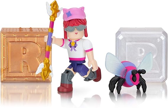 Roblox Action Collection - Star Sorority: Bee Wrangler + 2 Mystery Figures Set Includes 3 Exclusive Virtual Items