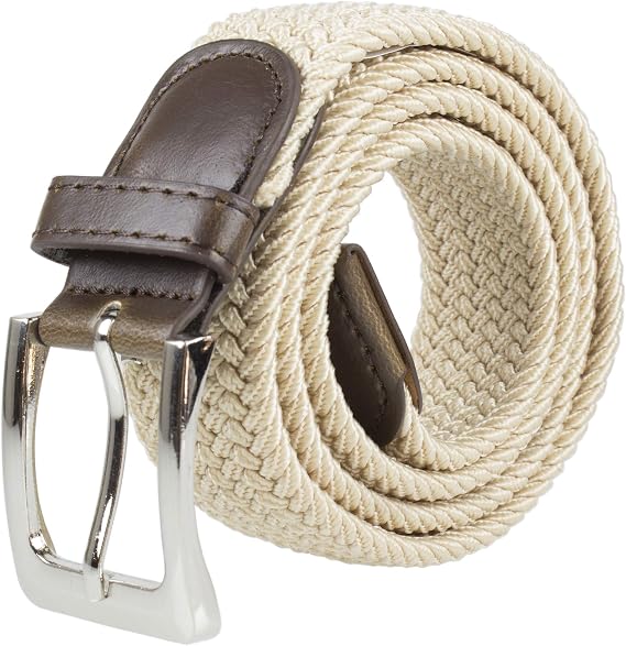 Gelante Canvas Elastic Fabric Woven Stretch Multicolored Braided Belts