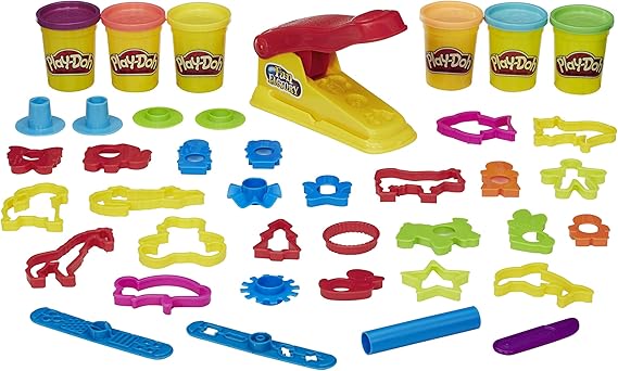 Play-Doh Fun Factory Deluxe Set, 31 Tools & 6 Cans, Back to School Gifts & Prizes, Kids Arts & Crafts, Preschool Toys, Ages 3+