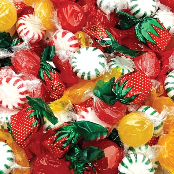 Old-School Hard Candy Assortment - 2 Pound Bulk Pack (About 150 Count) - Individually Wrapped Classic Sweets