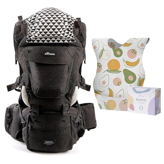 Baby Hipseat Ergonomic Baby Carrier + Disposable Bibs