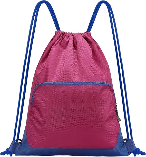 Sports Gym Drawstring Backpack Bag,Reusable Cinch Bag String Backpack for Basketball Soccer