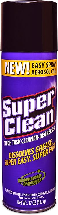 SuperClean Multi Surface All Purpose Gunk Remover Aerosol Degreaser, Biodegradable, 17oz by Super Clean