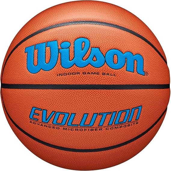Wilson Evolution Basketball, Japan Basketball Association Certified JBA, Authentic Product, No. 7 Ball, No. 6 Ball, No. 5 Ball, Recommended for Indoor Use