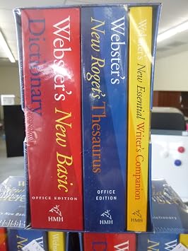 Houghton Mifflin 1020842 Webster-Feets New Essential Reference Three-Book Desk Set, Paperback HOU1020842