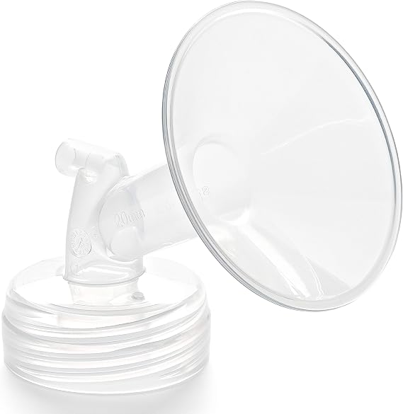 Spectra Baby Single Breast Flange, Small 20mm | Replacement Breast Pump Flange for S1, S2, SG & 9 Plus, BPA/DEHP Free, Wide Neck Bottle Compatible
