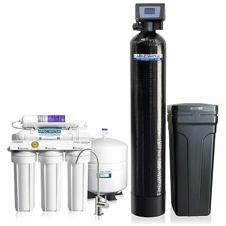 APEC Water WH-SOFTENER-45-FG Reverse Osmosis System, 45K Grains, Bundle