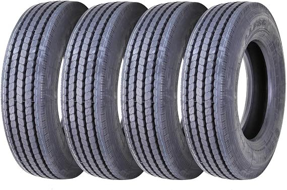 Triangle Set 4 LEAO 225/70R19.5 14 Ply Rated All Position Truck/Trailer Radial Tires - 11068