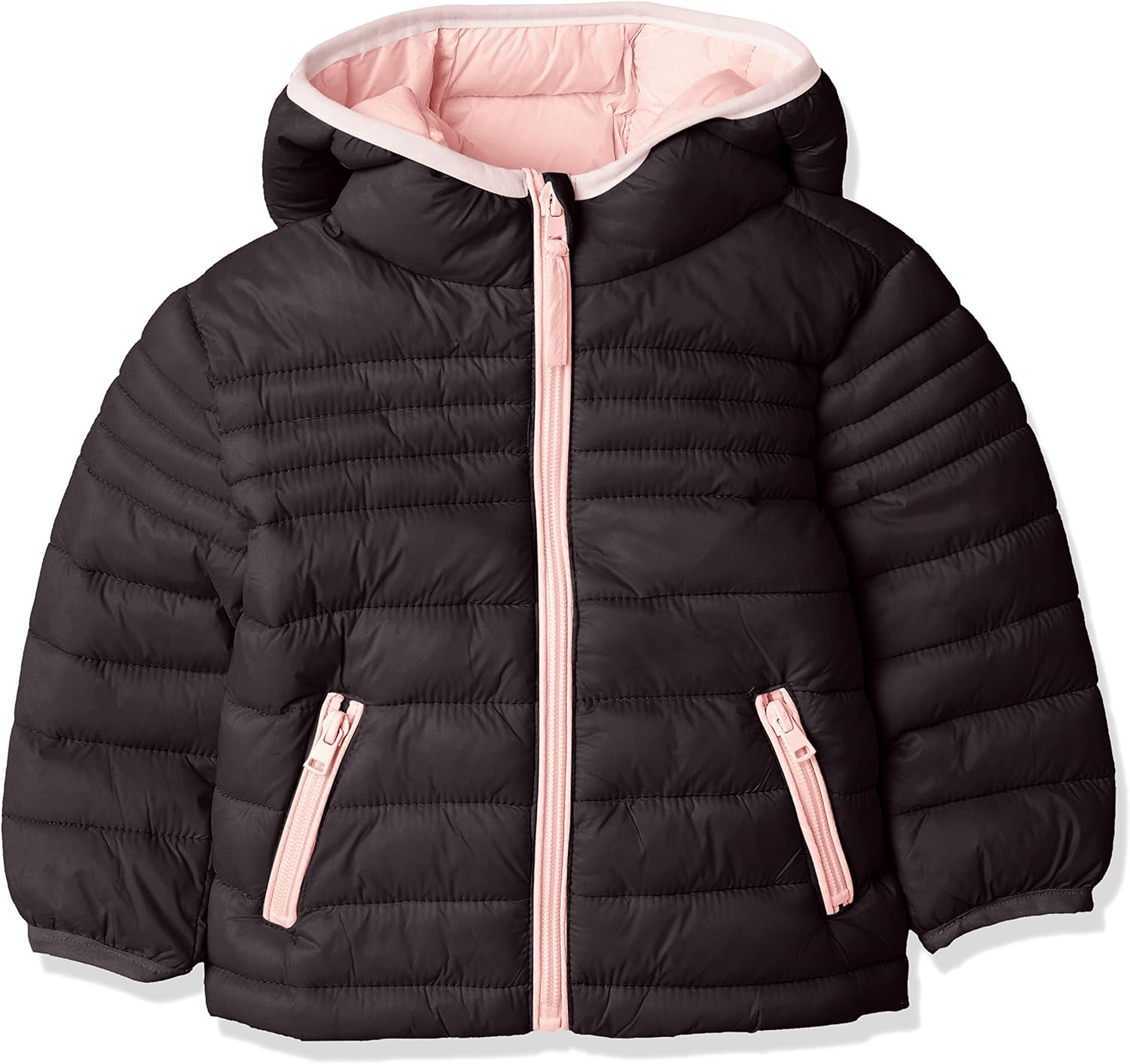 Urban Republic Baby Girls Packable Jacket, Black, 12M
