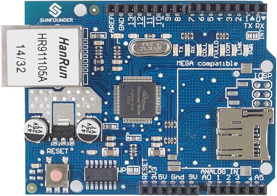 SunFounder Ethernet Shield W5100 Compatible with Arduino UNO R3 Mega 2560 1280 A057