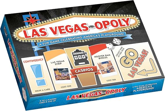 Late for the Sky Las Vegas-Opoly Property Trading Board Game
