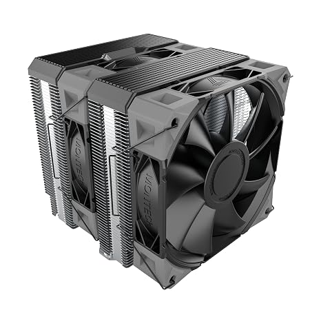 MONTECH NX600 Çift Kule CPU Hava Soğutucu, 6 Isı Borusu, 2 PWM Fan, Siyah