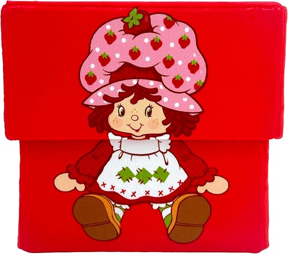 Happy Nappers Strawberry Shortcake 8" Storable Box - Red Fabric Toy Bin
