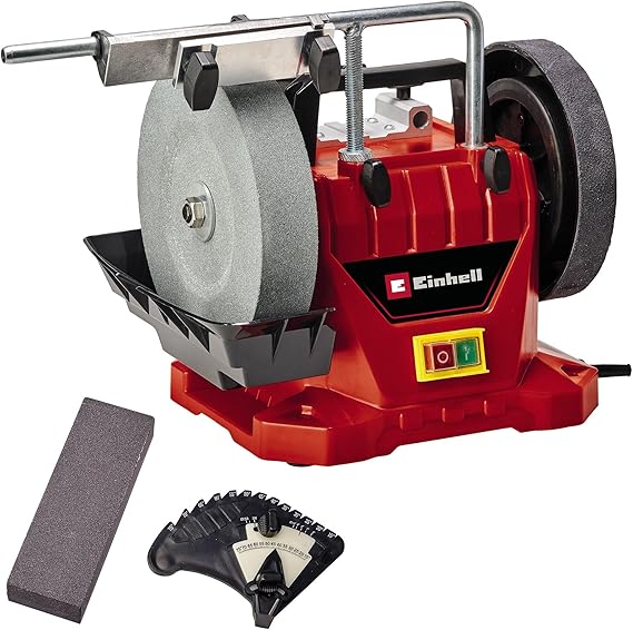 Einhell Stone Engine - Wet TC-WG 200 (including 125 W, stainless water tank, grinding stone, angle meter, multi-purpose apparatus, leather sharpening disc, wet grinding disc) - 4418008