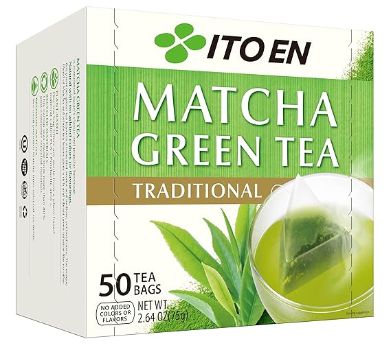 Ito En Traditional Matcha Green Tea 50 Count Zero Calories, Caffeinated