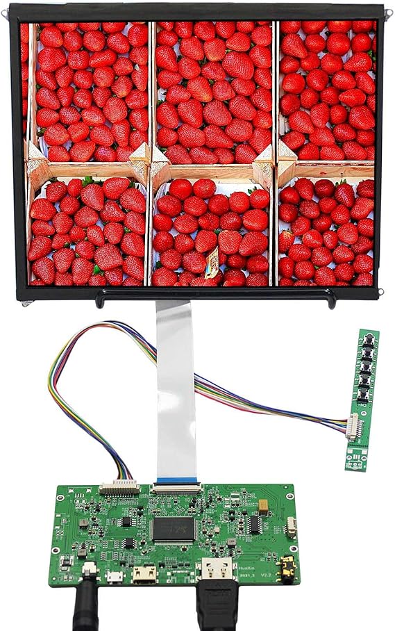 VSDISPLAY 9.7 inch 2048x1536 IPS LCD Screen with Mini H/D Controller Board | IPS Panel, Supports Mini H/D Video Input,fit for DIY Cabinet Monitor