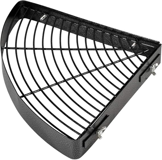 Prevue Pet Products Bird Cage Corner Shelf - Black Metal Cage Corner Shelf Platform with Wing Nut Clamps, Stand for Birds to Perch, Play, and Rest in Any Cage, Universal Fit - Black