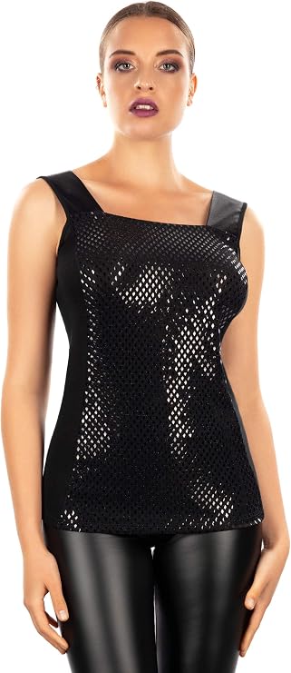 EGI Exclusive Collections Merino Wool Blend Lurex Sleeveless Top. Proudly Made in Italy.