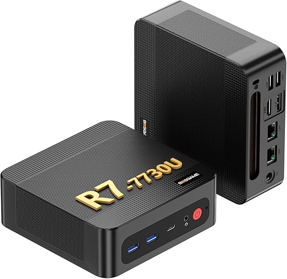 BOSGAME P4 Ultra Mini PC Ryzen 7 7730U 16GB DDR4 1TB PCIe SSD